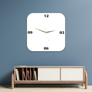 Wall Clock-Round Square