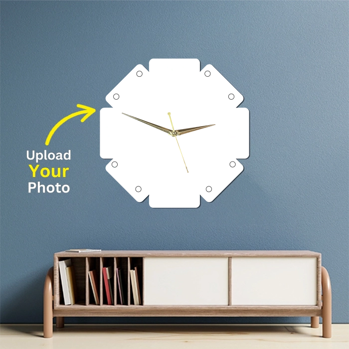 Personalized Wall Clock – Circle Corner