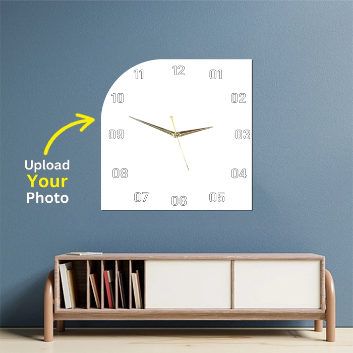 Personalized Wall Clock – One Round Square