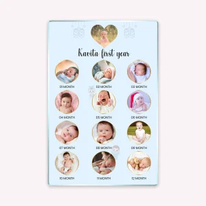 12 Months Baby Birth Photo Frame