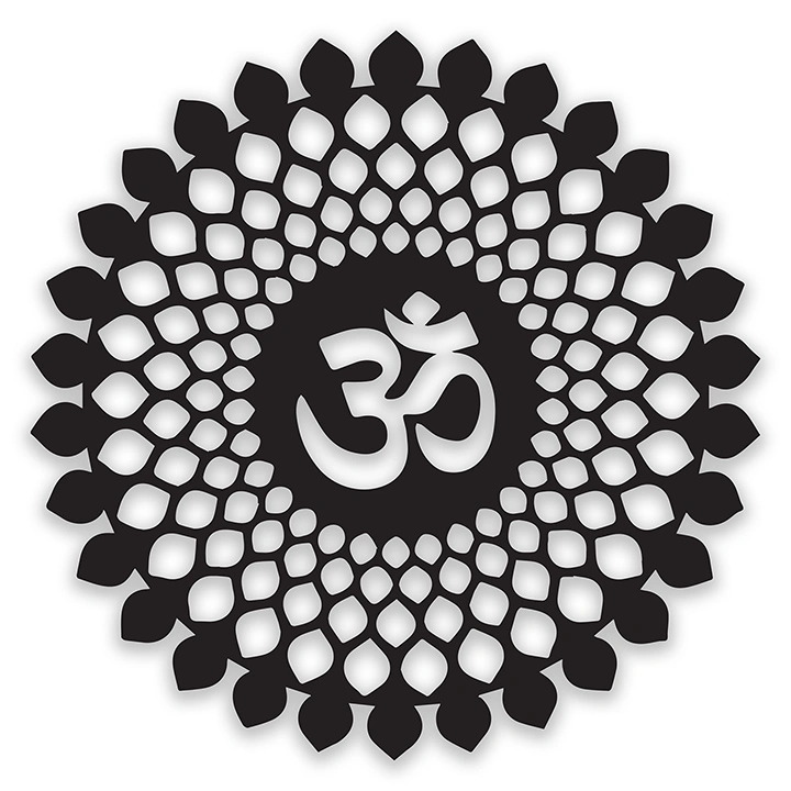 Flower Wall Hanging With Om Symbol