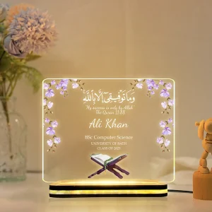 Personalized Acrylic LED Table Lamp | Custom with Name
