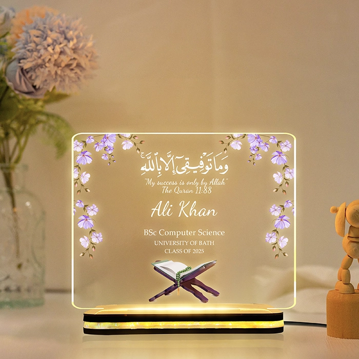 Personalized Acrylic LED Table Lamp | Custom with Name