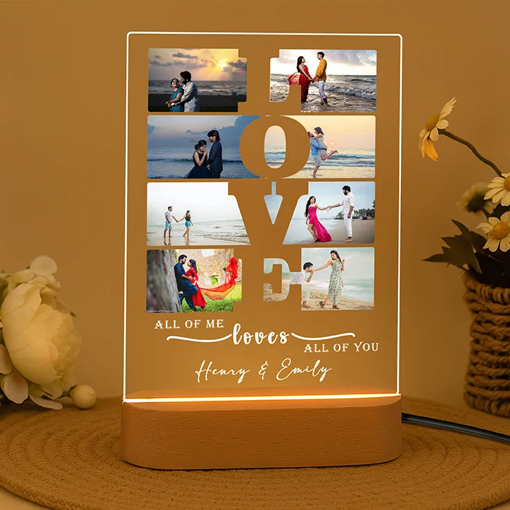 Personalized Photo Couple Lamp
