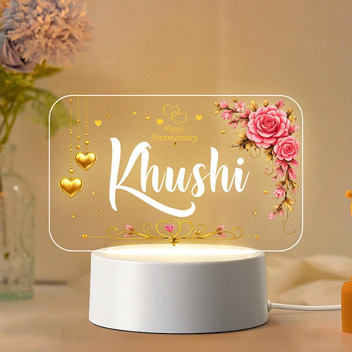 Custom Name LED Acrylic Lamp for Gifts