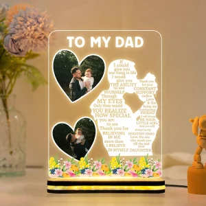 Custom Family Picture LED Lamp for Father