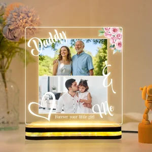 Personalized Dad Acrylic LED Lamp for Father’s Day Gift