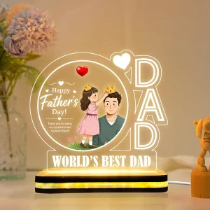 Happy Father’s Day LED Night Lamp Gift for Daddy