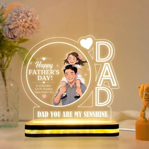 Acrylic Father’s Day Table Lamp Gift for Papa