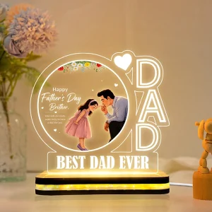Father Daughter Acrylic LED Lamp