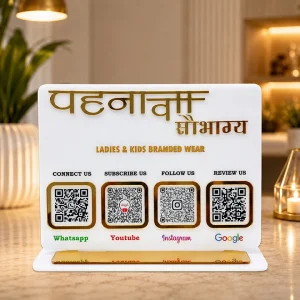 Personalized QR Code Stand for Business