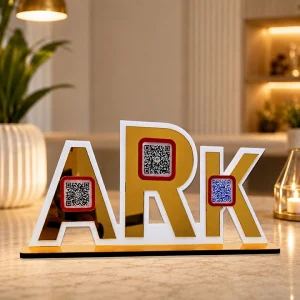 Personalized Acrylic QR Code Name Stand