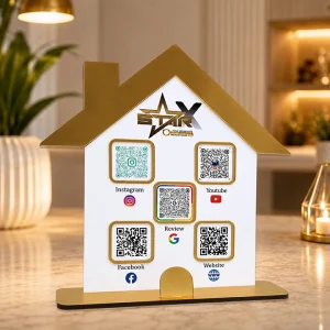 Personalized Acrylic Social Media QR Code Stand