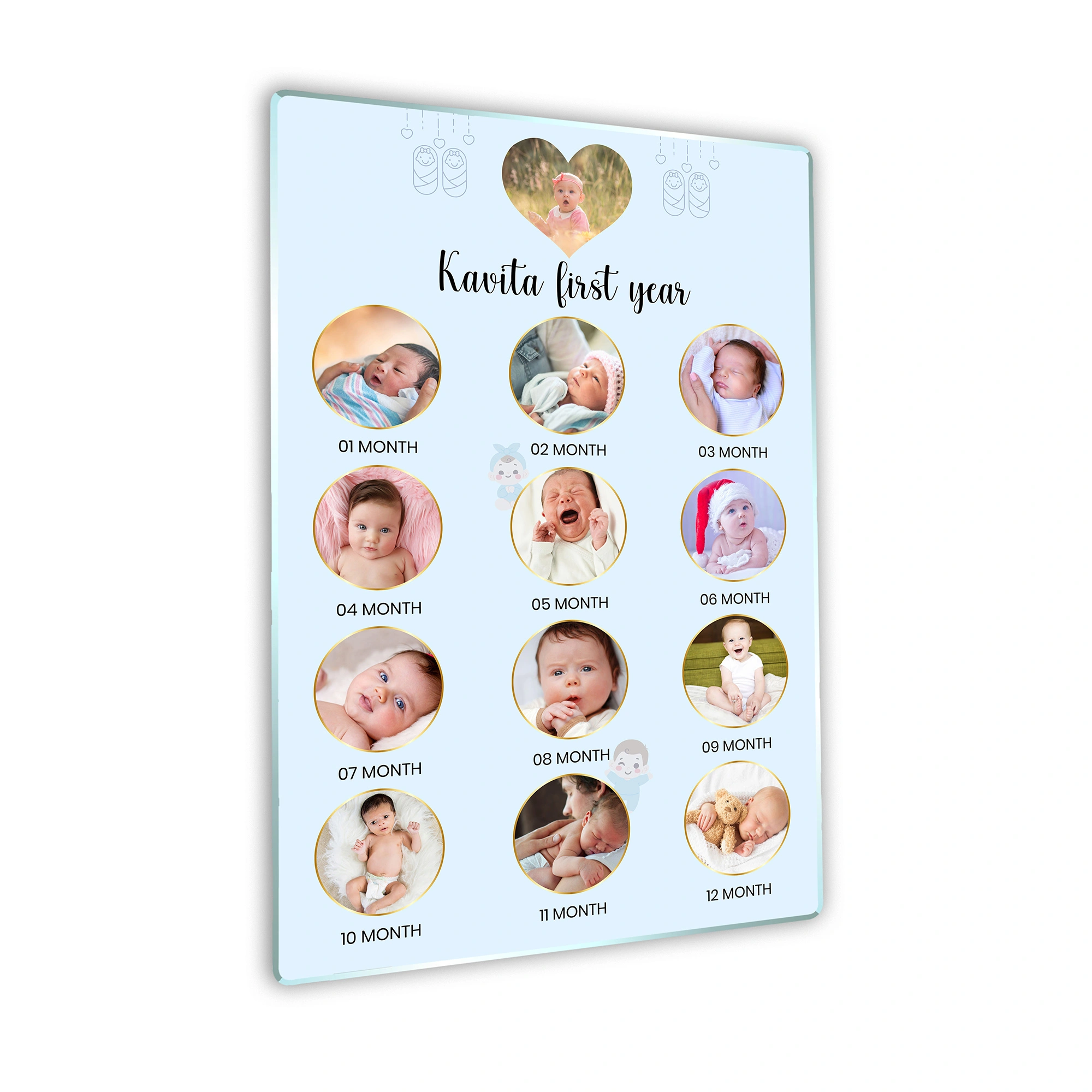 12 Months Baby Birth Photo Frame - Image 2