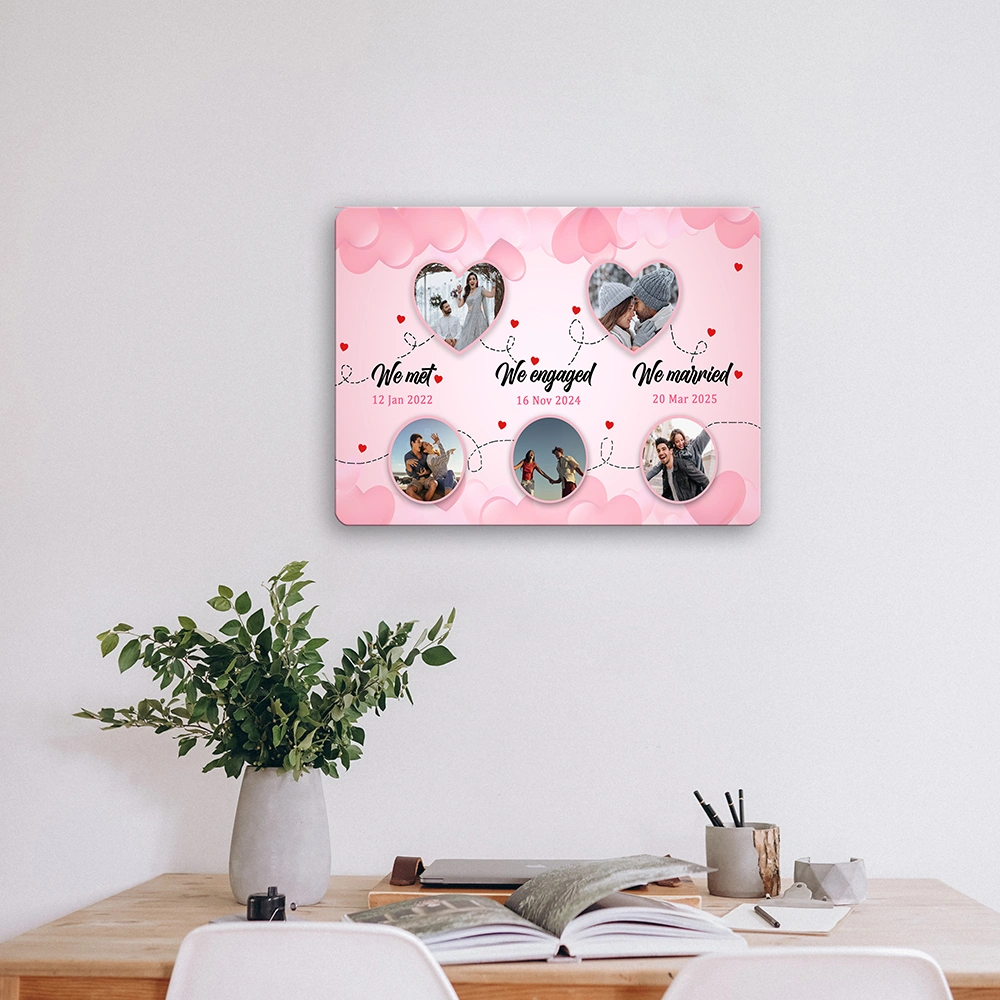 Our Love Story Collage Photo Frame - Image 2