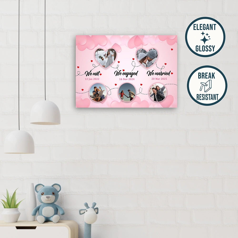 Our Love Story Collage Photo Frame - Image 3