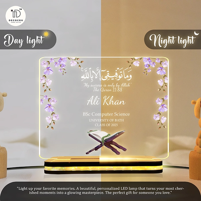 Personalized Acrylic LED Table Lamp | Custom with Name - Image 5