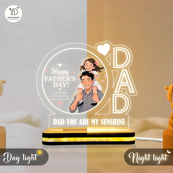 Acrylic Father’s Day Table Lamp Gift for Papa - Image 5